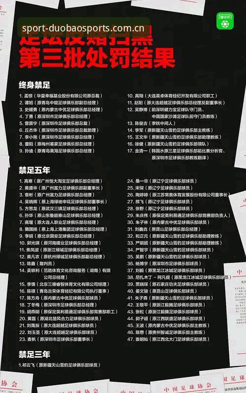 老球迷分享足协第三批禁足名单深度解析——多宝体育平台上的真实体验感受